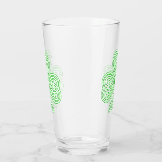 Irish Celtic Kleeblatt Glas (Rechts)