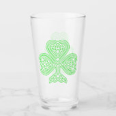 Irish Celtic Kleeblatt Glas (Vorderseite)
