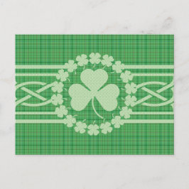 Irish Celtic Kleeblatt Postkarte