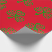 Irish Celtic Kleeblatt Trinity Knot Christmas Geschenkpapier (Ecke)