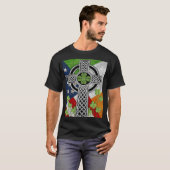 Irish Celtic Knot Cross American Flag USA T-Shirt (Vorne ganz)