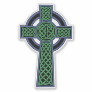 Irish Celtic Knot Cross Aufkleber