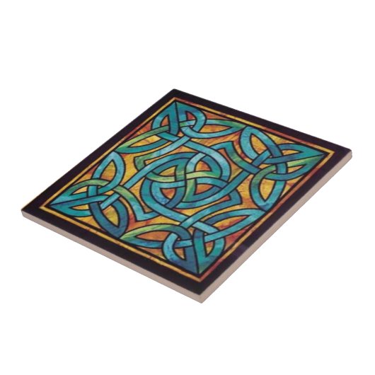 Irish Celtic Knot Design Keramik Tile Fliese (Seite)