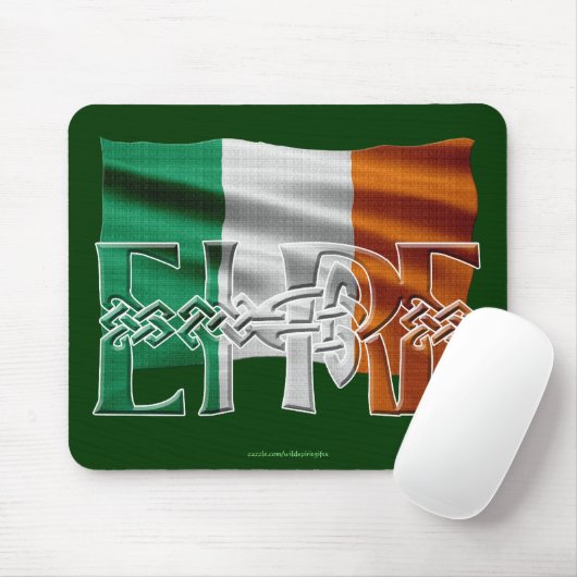 Irish Celtic Knot EIRE Flag Mousepad (Mit Mouse)