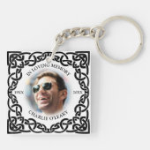 Irish Celtic Knot Foto Keepake Beerdigung Schlüsselanhänger (Rückseite)