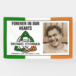 Irish Celtic Knot Foto Memorial Banner
