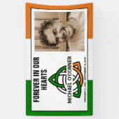 Irish Celtic Knot Foto Memorial Banner (Vertikal)