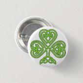 Irish Celtic Knot Heart Button (Vorne & Hinten)