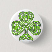 Irish Celtic Knot Heart Button (Vorderseite)