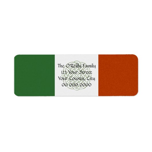 Irish Celtic Knot Return Address Label (Vorne)