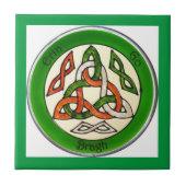 Irish Celtic Knot Triangle Design Keramik Tile Fliese (Vorderseite)