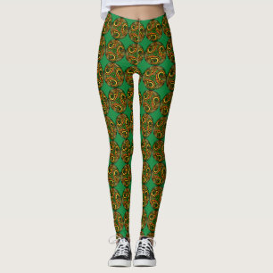 Irish Celtic Mandala All-Over-Print-Leggings Leggings