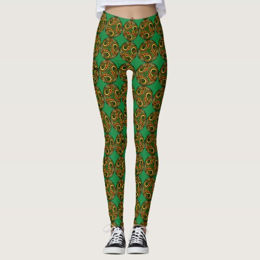 Irish Celtic Mandala All-Over-Print-Leggings Leggings (Vorderseite)
