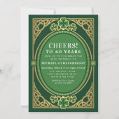 Irish Celtic St Patricks Birthday Party Invitation (Vorderseite)