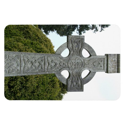 Irish Celtic Stone Cross Flexi Magnet (Horizontal)