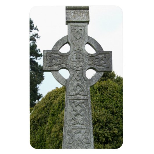 Irish Celtic Stone Cross Flexi Magnet (Vertikal)