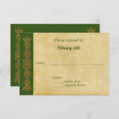 Irish Celtic Themed Wedding RSVP (Vorne/Hinten)