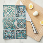 Irish Celtic Tiles Geschirrtuch (Viertel Falte)