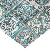 Irish Celtic Tiles Kurzer Tischläufer (Ecke)