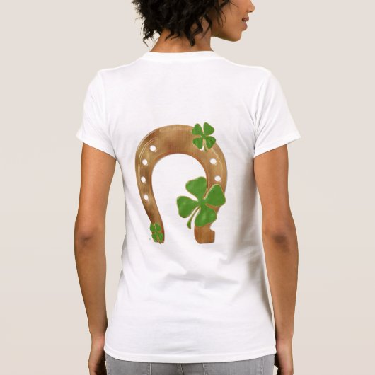 Irish Charm Whimsical 2 Side Erwachsene T-Shirt (Rückseite)