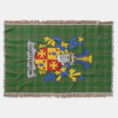 Irish Chatterton Coat of Arms Familienwappen Irlan Decke (Vorderseite)