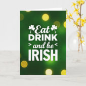 Irish Cheer Glitter Texture Card Karte (Gelbe Blume)