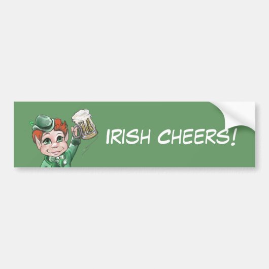 Irish Cheers! Autoaufkleber (Vorne)