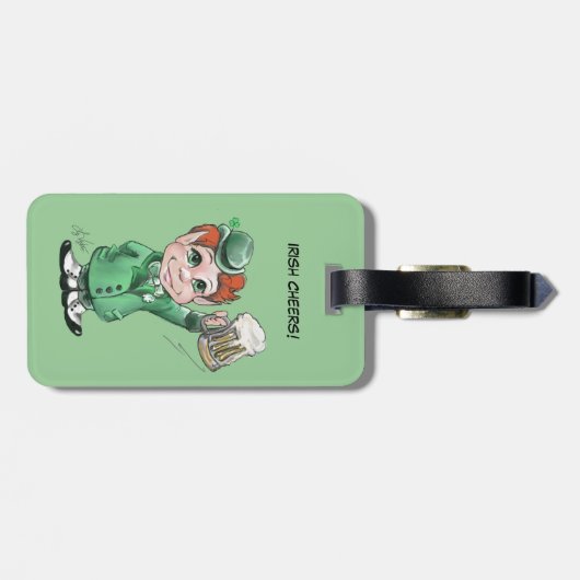 Irish Cheers! Gepäckanhänger (Rückseite horizontal)