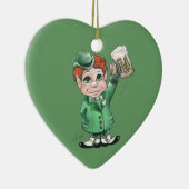 Irish Cheers! Herzdekoration Keramikornament (Rechts)