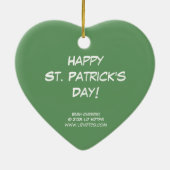 Irish Cheers! Herzdekoration Keramikornament (Hinten)