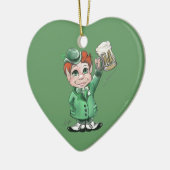 Irish Cheers! Herzdekoration Keramikornament (Links)