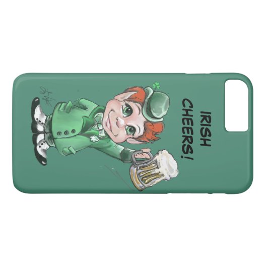 Irish Cheers! iPhone Case (Rückseite (Horizontal))