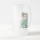 Irish Cheers! Mattierte Bier-Tasse Mattglas Bierglas (VorderseiteRechts)