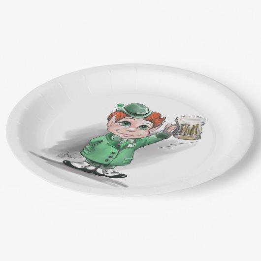 Irish Cheers! Papierteller (Schrägansicht)