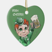 Irish Cheers! Portrait Heart Ornament (Rechts)