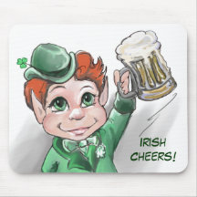 Irish Cheers! Portrait Mousepad