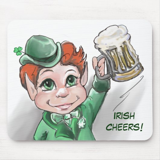 Irish Cheers! Portrait Mousepad (Vorne)