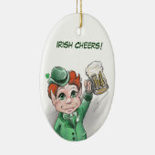 Irish Cheers! Portrait Oval Ornament (Rechts)