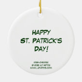 Irish Cheers! Portrait Round Ornament (Hinten)