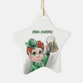 Irish Cheers! Portrait Star Ornament (Rechts)