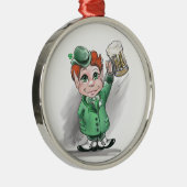 Irish Cheers Premium Round Ornament (Rechts)