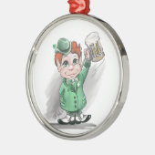 Irish Cheers Premium Round Ornament (Links)