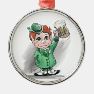 Irish Cheers Premium Round Ornament