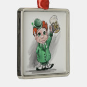 Irish Cheers Premium Square Ornament (Rechts)