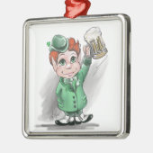 Irish Cheers Premium Square Ornament (Links)