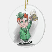 Irish Cheers! Round Ornamnet Keramik Ornament (Links)