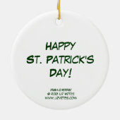 Irish Cheers! Round Ornamnet Keramik Ornament (Hinten)