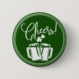 Irish Cheers St. Patricks Day Beer Celebration Button