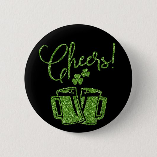 Irish Cheers St. Patricks Day Party Button (Vorderseite)