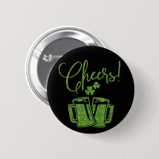 Irish Cheers St. Patricks Day Party Button (Vorne & Hinten)